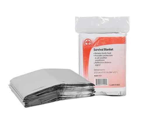 Blanket minimum 132 x 213cm 52 x 84 CSA Type 3 Intermediate First Aid Kits