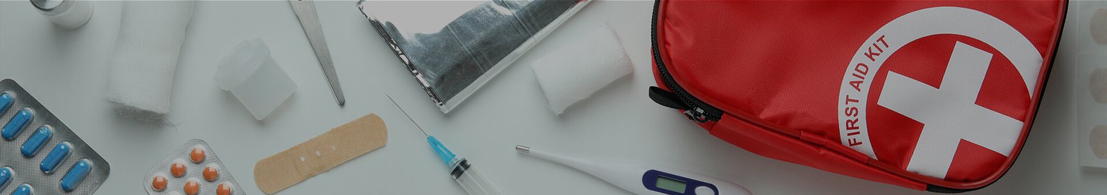 First Aid Supplies Banner
