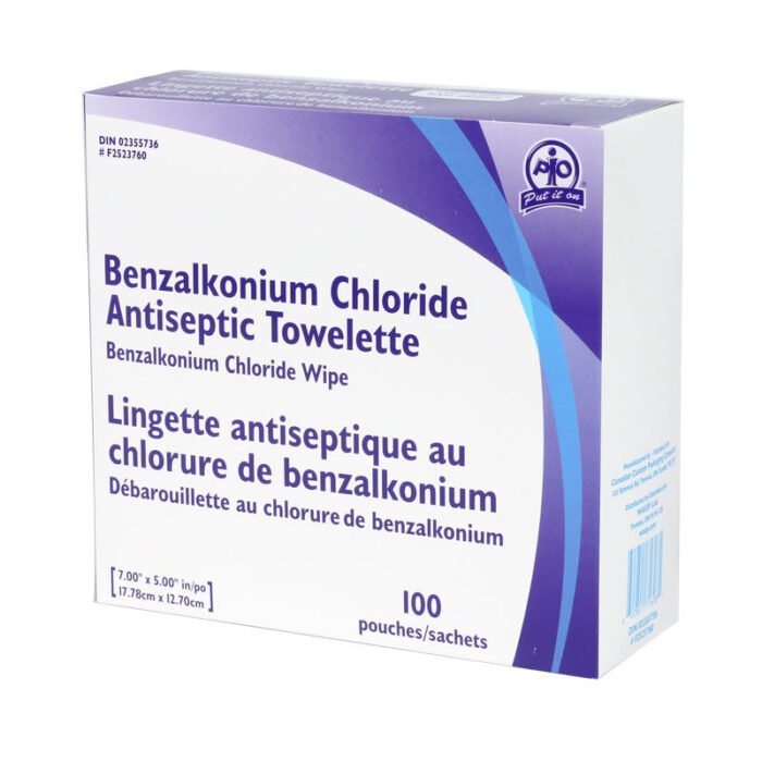 BZK Antiseptic Towelettes 100 BZK Antiseptic Towelettes