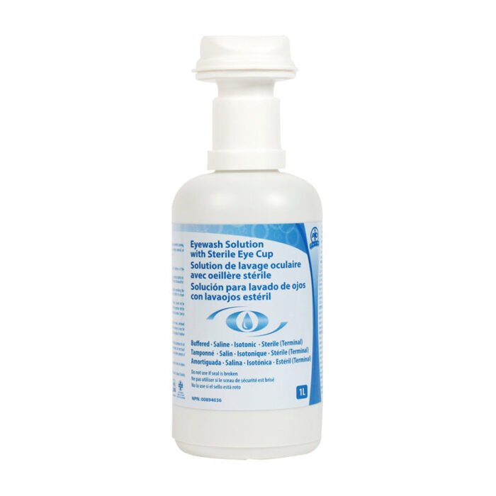 Eyewash Solution with Sterile Eye Cup 1L Eyewash Solution with Built-in Sterile Eye Cup