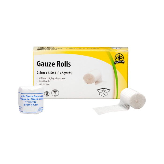 F1001212 Gauze Roll, 2.5cm x 4.5m