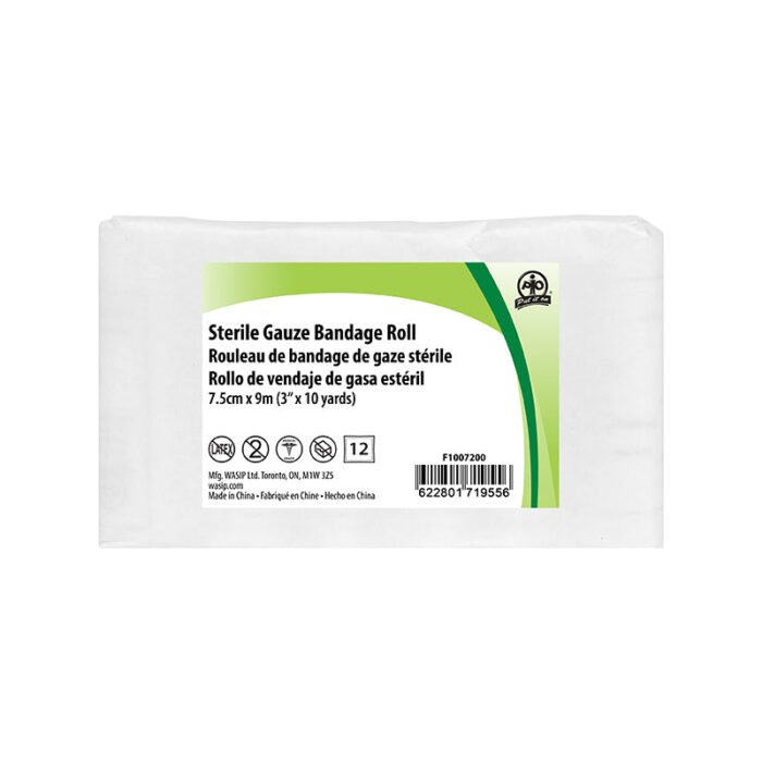 F1007212 Gauze Roll, 7.5cm x 9m