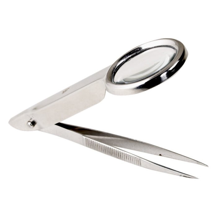 SplinterForcepswithMagnifyingGlass 7.5cm 3 Splinter Forceps with Magnifying Glass